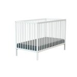 Webaby - lit bébé en bois avec matelas blanc - Webaby - lit bébé en bois avec matelas blanc -