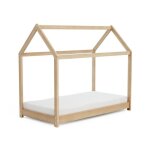 Webaby - lit cabane enfant 90 x 190 en bois brun - 70x140