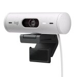 Webcam - full hd 1080p - logitech - brio 500 - microphone intégré - blanc Webcam - full hd 1080p - logitech - brio 500 - microphone intégré - blanc