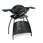 Weber q 1400 2200 w barbecue electrique chaudron grille noir gris