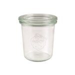 Bocaux en verre - weck - set de 6 - 140 ml - cylindrique - transparent - fabrication allemande