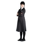 Dguisement fille wednesday addams nevermore academy - ciao - costume scolaire - noir gris - taille 8 ...