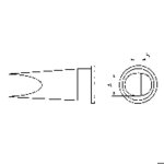 Weller lht - e panne de fer  souder forme plate taille de la panne 6. 7 mm contenu 1 pc(s)