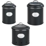 Wenko lot de 3 boites de conservation avec couvercle pour oignon ail et pomme de terre