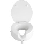 Wenko abattant rehausseur wc adulte rehausseur wc 5 cm avec frein de chute secura charge 150kg duroplast ...