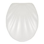 Abattant wc - wenko - coquillage - duroplast - fixation en acier inox - easy - close Abattant wc - wenko - coquillage - duroplast - fixation en acier inox - easy - close