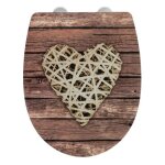 Wenko abattant wc avec frein de chute curly heart abattant wc original fixation acier inox clipsable ...