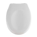 Wenko abattant wc avec frein de chute easy close savio fixation plastique chrom� antibact�rien duroplast ...