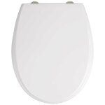 Abattant wc - wenko - furlo - duroplast antibactrien - 35 x 43. 5 cm - fixation inox
