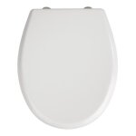 Wenko abattant wc avec frein de chute gubbio abattant wc clipsable avec fixation inox charge 350 kg duroplast ...