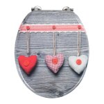 Abattant wc - wenko - c?ur bavarois - mdf - 35. 5 x 42 cm - gris Abattant wc - wenko - c?ur bavarois - mdf - 35. 5 x 42 cm - gris