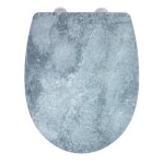 Wenko abattant wc original premium cement abattant wc avec frein de chute clipsable fixation acier inox ...