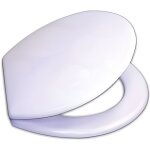 Wenko abattant wc prima abattant wc avec fixation acier inox facile dentretien mdf 37x41 cm blanc