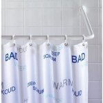 Wenko barre de douche angle tringle de rideau de douche universel aluminium inox  2 cm blanc