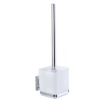 Wenko brosse wc suspendue quadro brosse wc murale vacuum - loc� fixation sans per�age acier inox - plastique ...