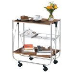 Wenko desserte bar style vintage dinett desserte cuisine � roulettes et table repliable cuisine bois ...