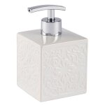 Distributeur de savon liquide - wenko - cordoba - c�ramique haut de gamme - 500 ml - blanc