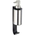 Wenko distributeur savon liquide mural telde fixation sans perage turbo loc avec crochet porte serviette ...
