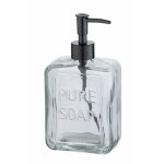 Wenko distributeur de savon liquide pure soap capacit 550 ml distributeur de savon liquide en verre ...