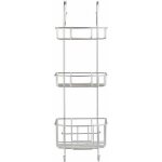 Wenko etagre de douche  suspendre  la paroi de douche olesi 3 paniers de douche en acier inox 225x70x22 ...