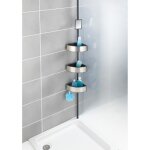 Étagère télescopique - wenko - premium - 3 paniers - aluminium - noir mat - solution sans perçage Étagère télescopique - wenko - premium - 3 paniers - aluminium - noir mat - solution sans perçage