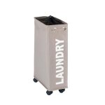 Wenko panier � linge �troit laundry panier linge roulettes corno capacit� 43 l polyester 18. 5x60x40 ...