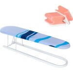 Wenko planche  repasser jeannette mini table  repasser aide au repassage manche col chemise housse ...