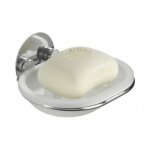 Wenko porte savon mural porte savon turbo - loc� fixation sans per�age acier 13x6x11 cm brillant