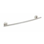 Wenko porte serviette salle de bain mural cuba barre porte - serviettes mural zinc inox 58x5x9 cm mat ...