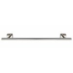 Barre porte - serviettes mural - wenko - uno mezzano - acier inox - 60x55x7 cm - gris