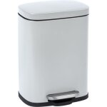 Wenko poubelle � p�dale leno avec frein de chute easy - close petite poubelle salle de bain 5l acier ...