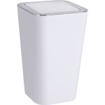 Wenko poubelle salle de bain poubelle  couvercle basculant candy plastique 6l 18x285x18 cm blanc