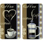 Wenko - 2 couvre - plaques universel arome du caf� - 52 x 30 cm - multicolore