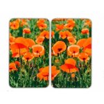 Protection plaque de cuisson - wenko - champ de coquelicots - verre trempé - lot de 2 - multicolore Protection plaque de cuisson - wenko - champ de coquelicots - verre trempé - lot de 2 - multicolore