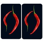 Wenko protection plaque de cuisson couvre plaque de cuisson en verre duo peperoni lot de 2 verre trempé ... Wenko protection plaque de cuisson couvre plaque de cuisson en verre duo peperoni lot de 2 verre trempé ...