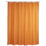 Rideau de douche - wenko - 180x200 cm - anti - moisissure - hydrofuge - polyester orange