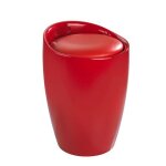Tabouret - wenko - candy - plastique abs - 20 litres - rouge