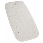 Tapis de baignoire antid�rapant - wenko - 37x90 cm - caoutchouc naturel - beige - s�curis�