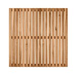 Caillebotis de douche - wenko - bois dacacia - antidrapant - 55 x 55 cm - intrieur / extrieur