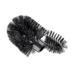 Wenko t�te de brosse wc de rechange avec brosse pour rebords brosse wc noire lot de 2 plastique � 8 cm ...