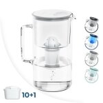 Wessper carafe filtrante en verre + 11 cartouche carafe deau capacité de 3 l filtres eau compatible avec ... Wessper carafe filtrante en verre + 11 cartouche carafe deau capacité de 3 l filtres eau compatible avec ...