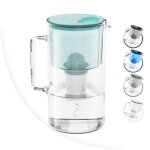 Wessper carafe filtrante en verre + 1 cartouche carafe deau capacit de 3 l filtres eau compatible avec ...