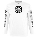 West coast choppers og classic t - shirt � manches longues pour homme - blanc - small