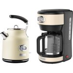 Westinghouse - retro series - bouilloire + cafeti�re - filtre � caf� - blanc