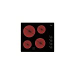 Whirlpool plaque de cuisson vitrocéramique noir 4 foyers 6 niveaux de puissance Whirlpool plaque de cuisson vitrocéramique noir 4 foyers 6 niveaux de puissance