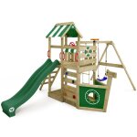 Wickey aire de jeux portique bois seaflyer avec balançoire et toboggan vert cabane enfant extérieure ... Wickey aire de jeux portique bois seaflyer avec balançoire et toboggan vert cabane enfant extérieure ...