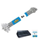 Wickey ancrage au sol quicklock - set de 8 ancrages poteau pour aire de jeux & portique balanoire