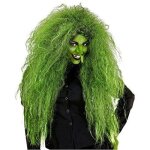 Perruque - widmann - 02083 - vert - costume de sorci�re - synth�tique - adulte