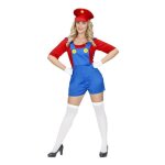 D�guisement - widmann - super plombier rouge femme - xl - maillot et chapeau inclus - licence mario