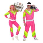 Widmann dguisement survtement annes 80 fuchsia et vert adulte (xs)